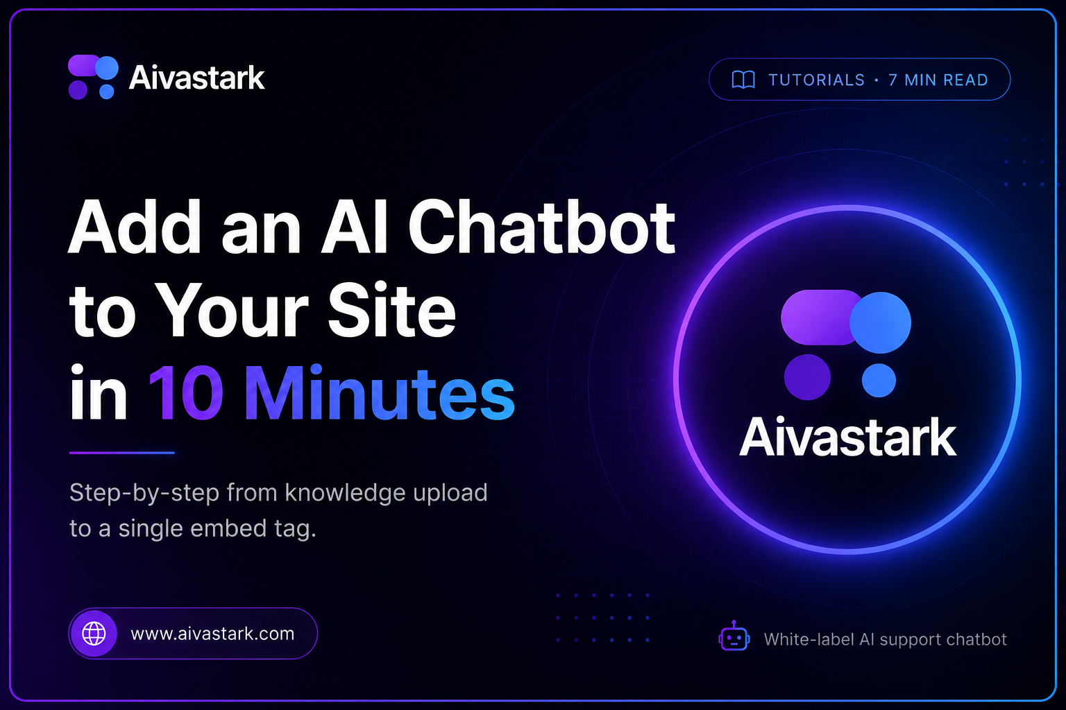 How to Add an AI Support Chatbot to Your Website in 10 Minutes
